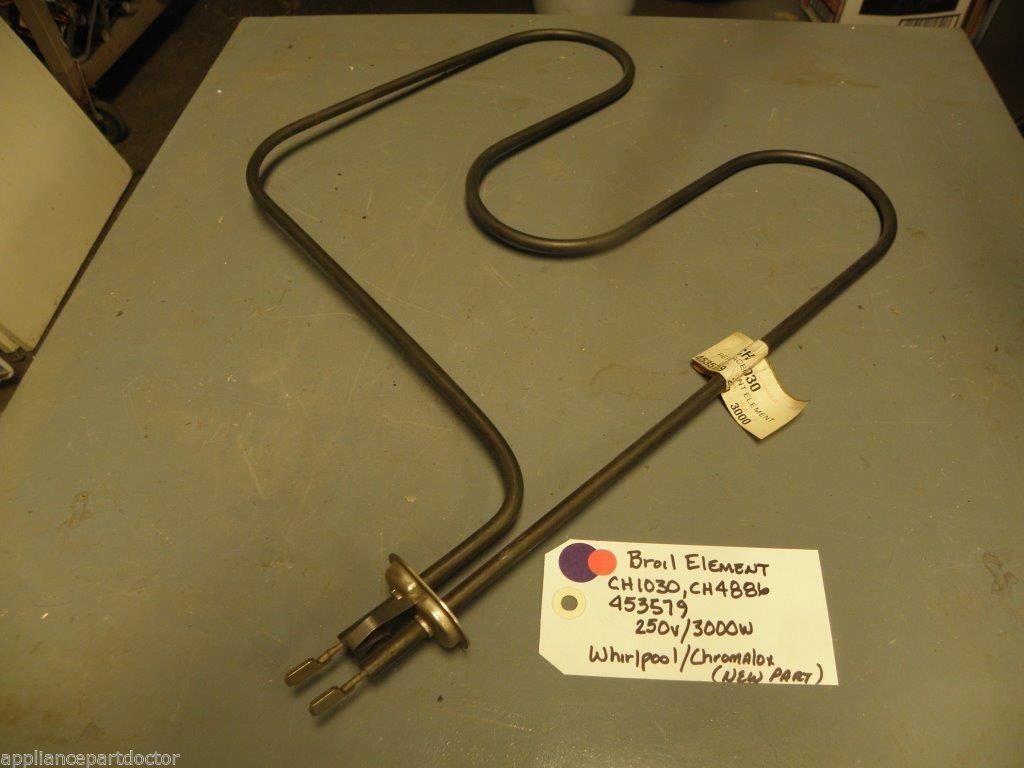NOS Whirlpool Chromalox CH1030 CH4886 453579 BROIL ELEMENT 250v/3000w NOS Whirlpool Chromalox CH1030 CH4886 453579 BROIL ELEMENT 250v/3000w